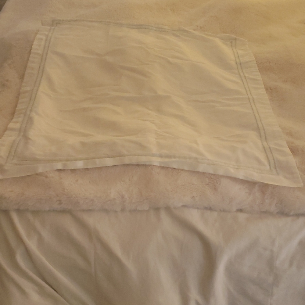 Hotel Collection Cream Standard Sham with Folded Edge